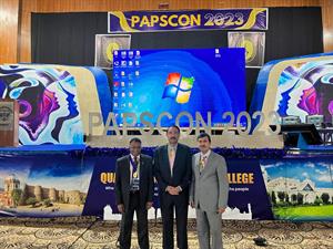 Papscon Day 2 with organiser, Prof. Mughese Amin and Muhammad Riaz Malik